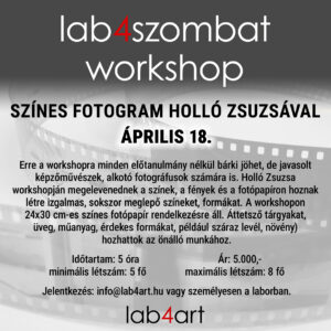 Color photogram with Zsuzsa Holló