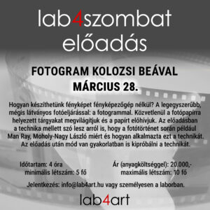 Fotogram Kolozsi Beátával