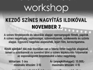 Kezdő színes nagyítás Ildikóval